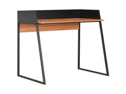 Psací stůl černý a hnědý 90 x 60 x 88 cm 20266