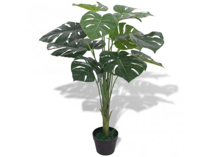 Umělá rostlina monstera s květináčem 70 cm zelená