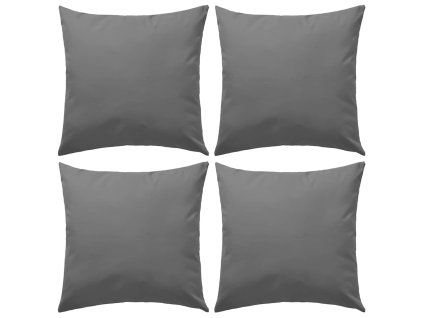 Venkovní polštářky 4 ks 45x45 cm šedé 132303
