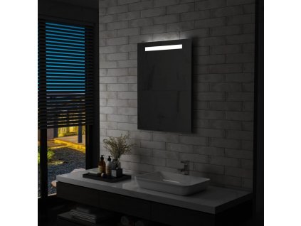 Koupelnové nástěnné zrcadlo s LED osvětlením 60 x 80 cm