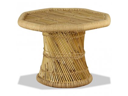 Konferenční stolek bambus osmihran 60 x 60 x 45 cm