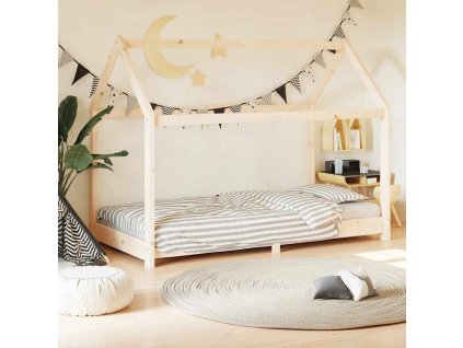 Rám dětské postele masivní borovice 80 x 160 cm 283347