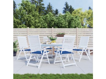 Podušky na zahradní židli 6 ks královsky modré 50x50x4cm oxford 314061