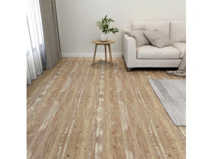 Samolepicí podlahové desky 55 ks PVC 5,11 m² hnědé 324672
