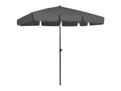 Plážový slunečník antracitový 200 x 125 cm 314729