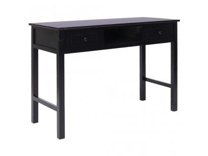 Psací stůl černý 110 x 45 x 76 cm dřevo