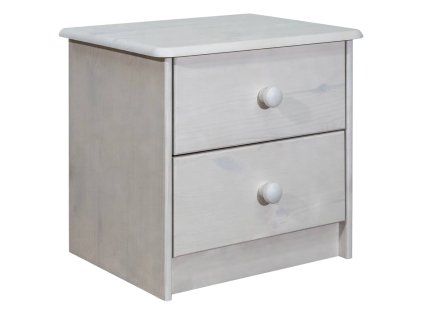 Noční stolek 43 x 34 x 40 cm masivní borové dřevo 325535