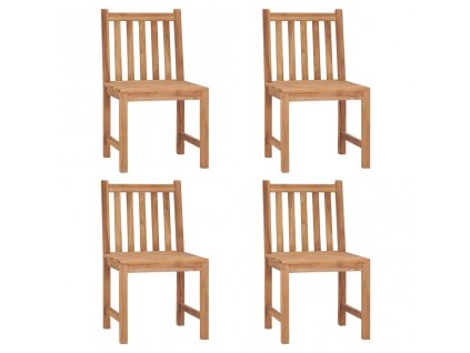 Zahradní židle 4 ks masivní teakové dřevo 3073085