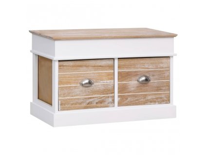 Lavice do předsíně 70 x 35 x 45 cm dřevo pavlovnie 284079