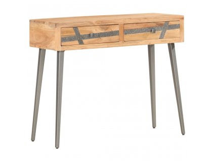 Konzolový stolek 90 x 30 x 75 cm masivní akáciové dřevo