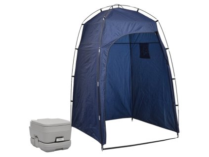 Přenosná kempingová toaleta se stanem 10 + 10 l 3081889