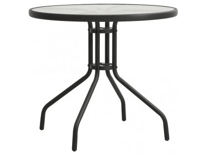 Balkónový stolek antracitový Ø 80 x 71 cm ocel