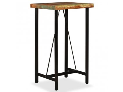 Barový stůl masivní recyklované dřevo 60 x 60 x 107 cm