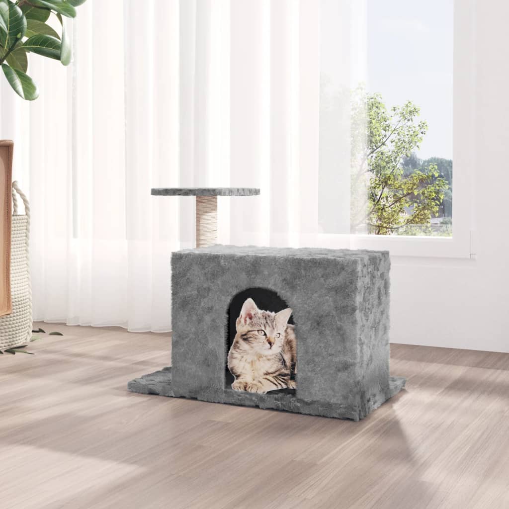 Škrabadlo pro kočky se sisalovým sloupkem světle šedé 51 cm 171586