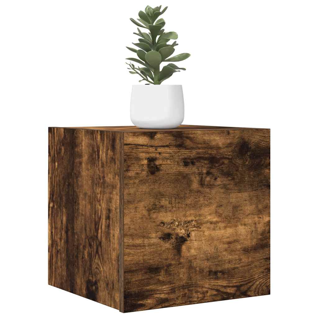 Nástěnná TV skříňka kouřový dub 30,5 x 30 x 30 cm 815135
