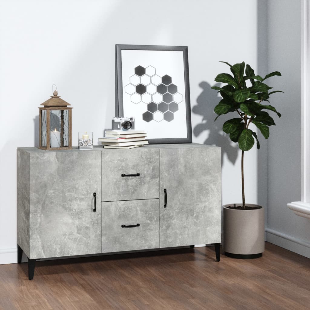 Příborník betonově šedý 100 x 36 x 60 cm kompozitní dřevo 812523