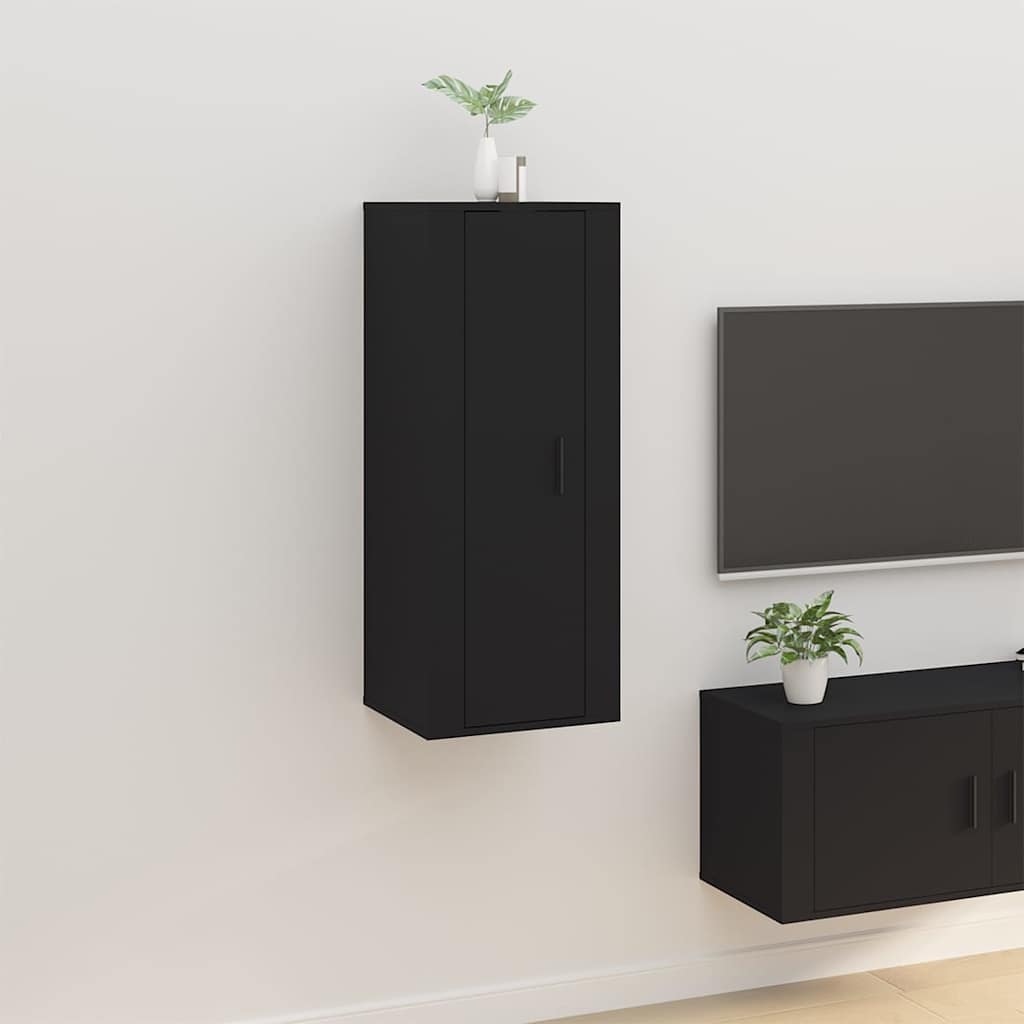 Nástěnná TV skříňka černá 40x34,5x100 cm 816681