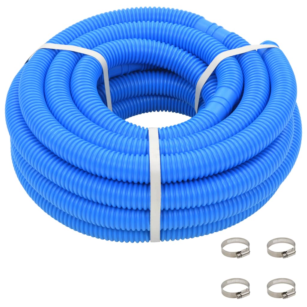 Bazénová hadice se svorkami modrá 38 mm 12 m 91750