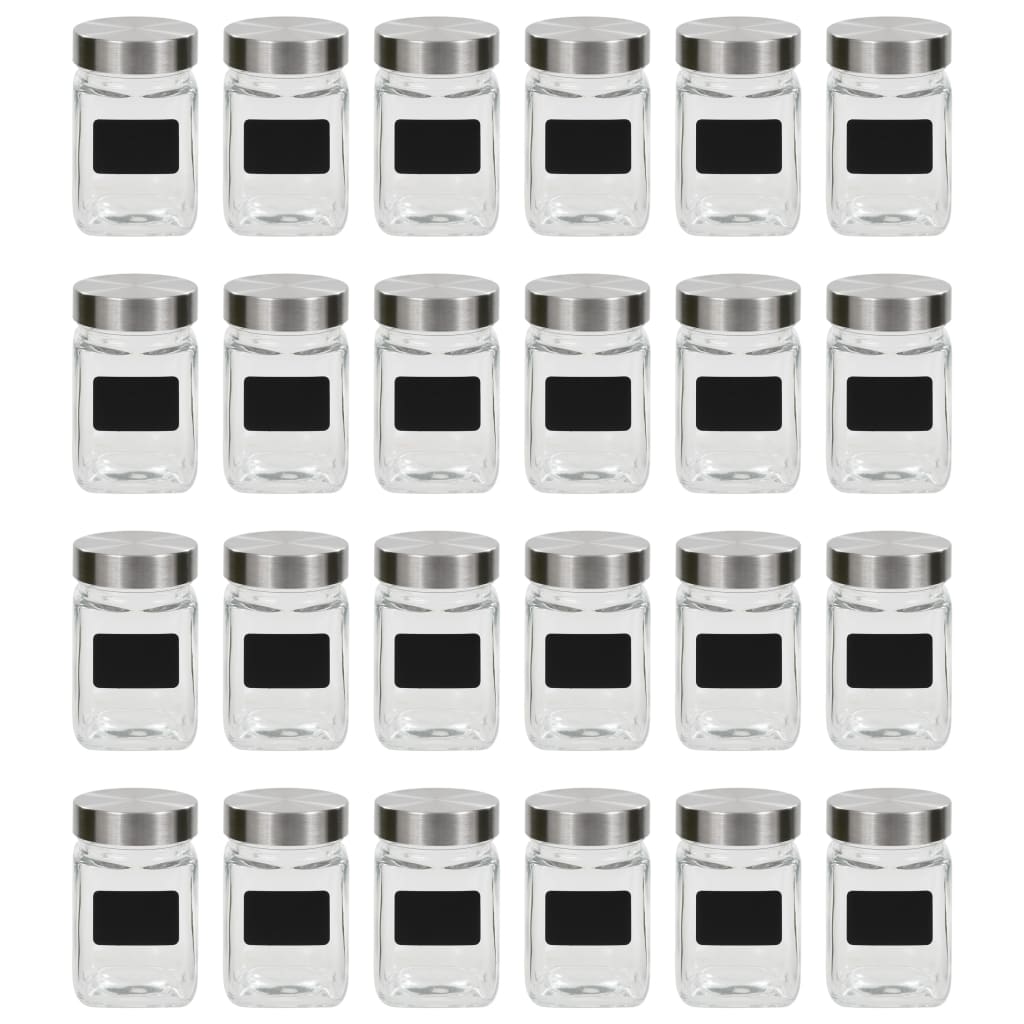 Dózy na potraviny s etiketou 24 ks 300 ml 50856