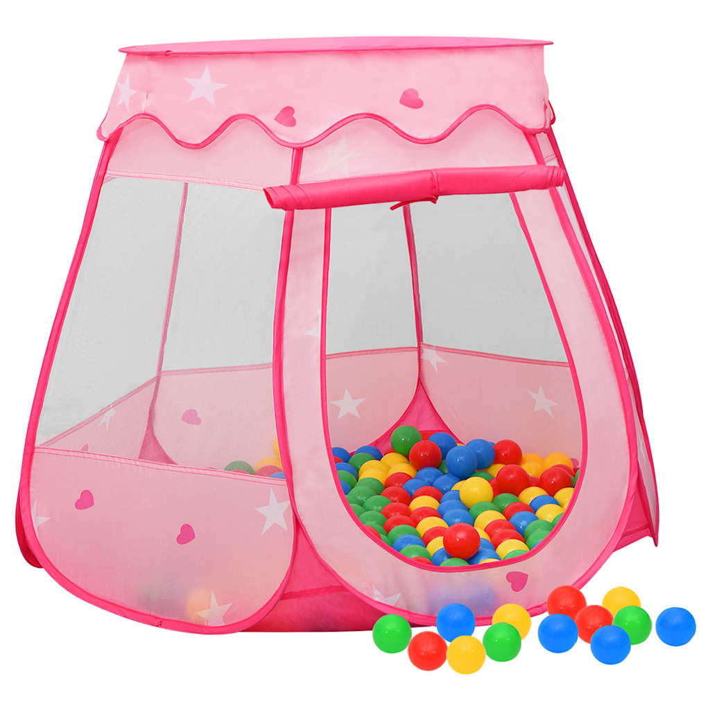 Dětský stan na hraní růžový 102 x 102 x 82 cm 93673