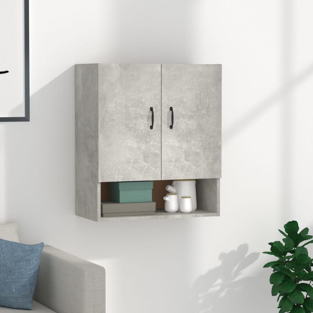 Nástěnná skříňka betonově šedá 60 x 31 x 70 cm kompozitní dřevo 812883