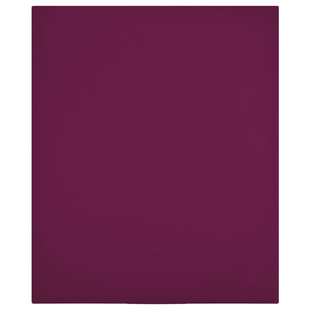 Jersey prostěradla 2 ks bordó 90 x 200 cm bavlna 136251