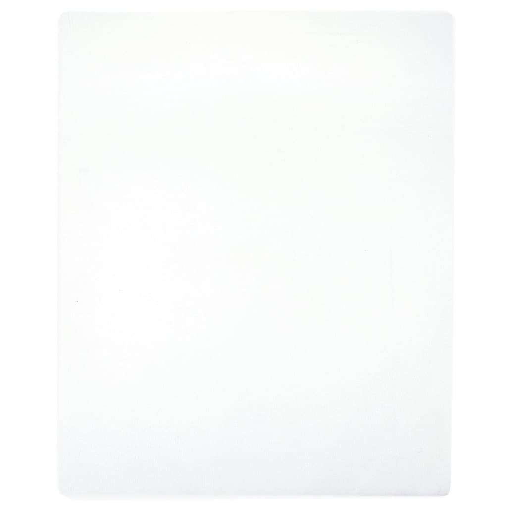 Jersey prostěradla 2 ks bílá 160x200 cm bavlna 136247