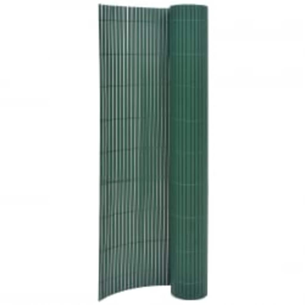 Oboustranný zahradní plot 90 x 400 cm zelený 317147
