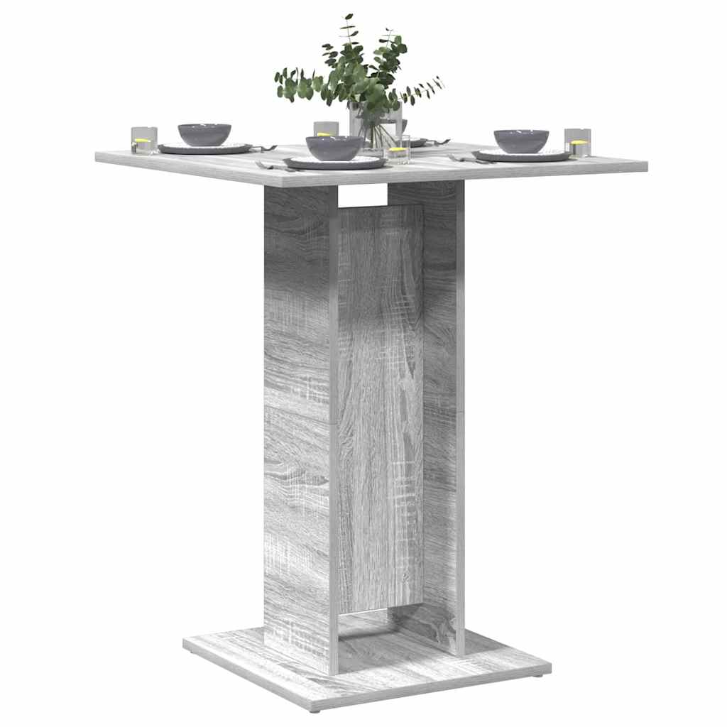 Bistro stolek šedý sonoma 60 x 60 x 75 cm kompozitní dřevo 815103