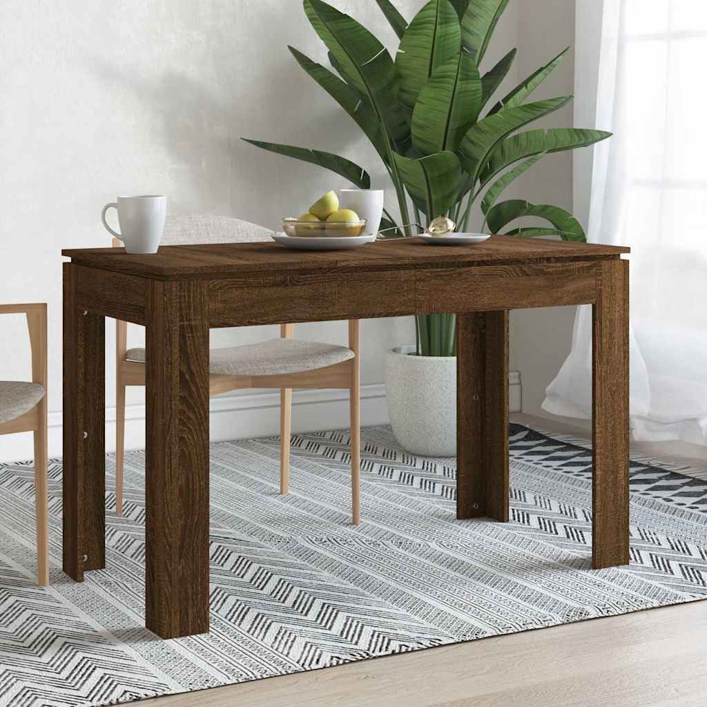 Jídelní stůl hnědý dub 120 x 60 x 76 cm kompozitní dřevo 815389