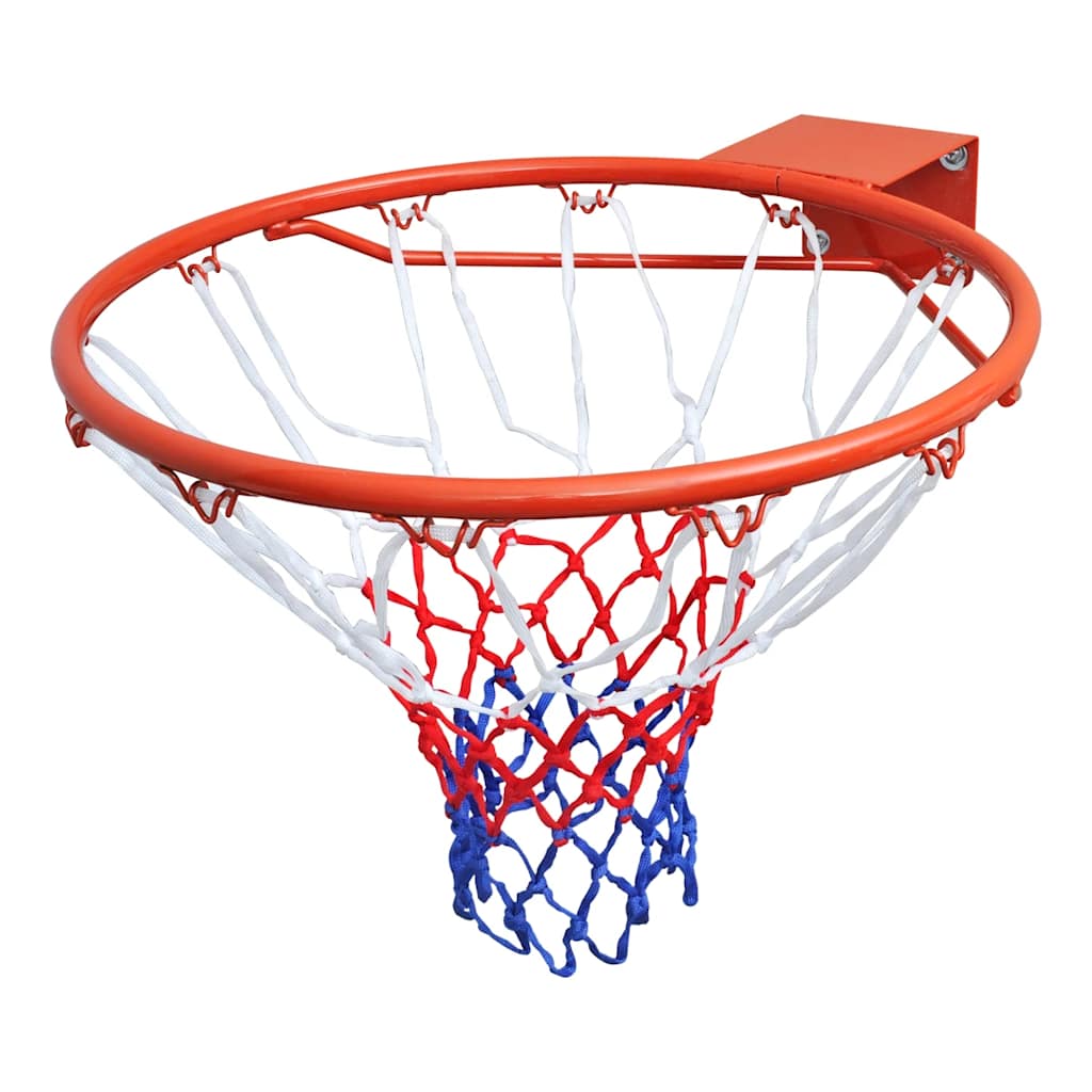 Sada basketbalové obroučky se síťkou oranžová 45 cm 90498