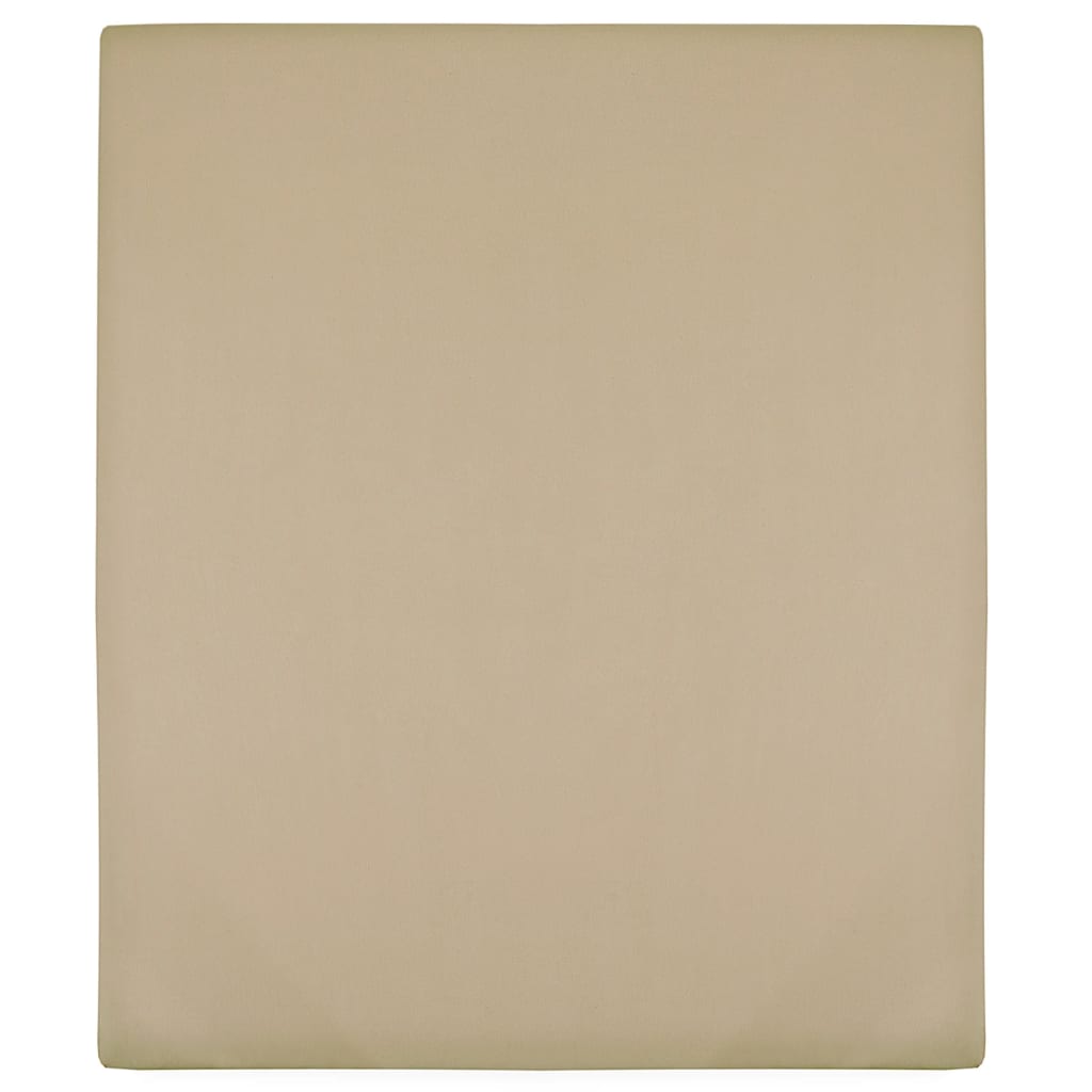 Jersey prostěradlo taupe 100x200 cm bavlna 136222