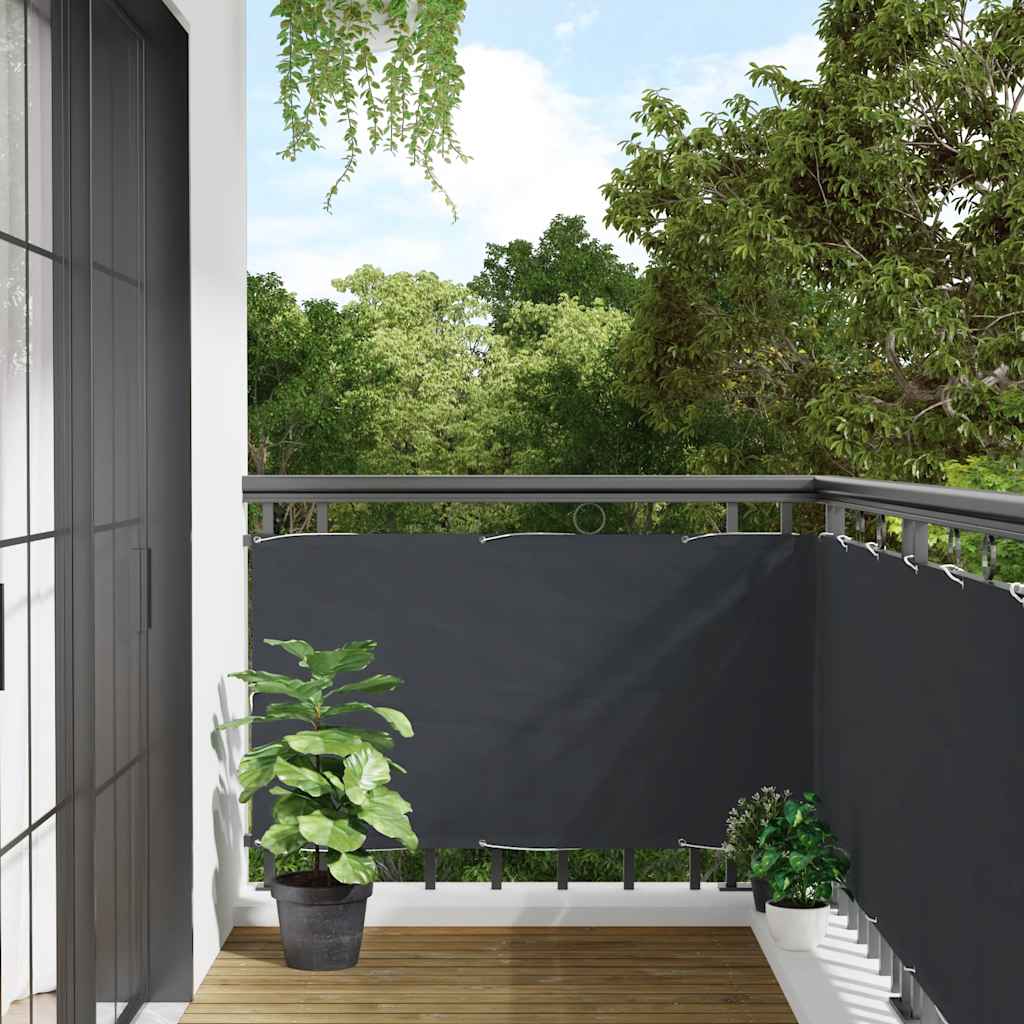 Balkonová zástěna antracitová 300 x 120 cm PVC 4005484