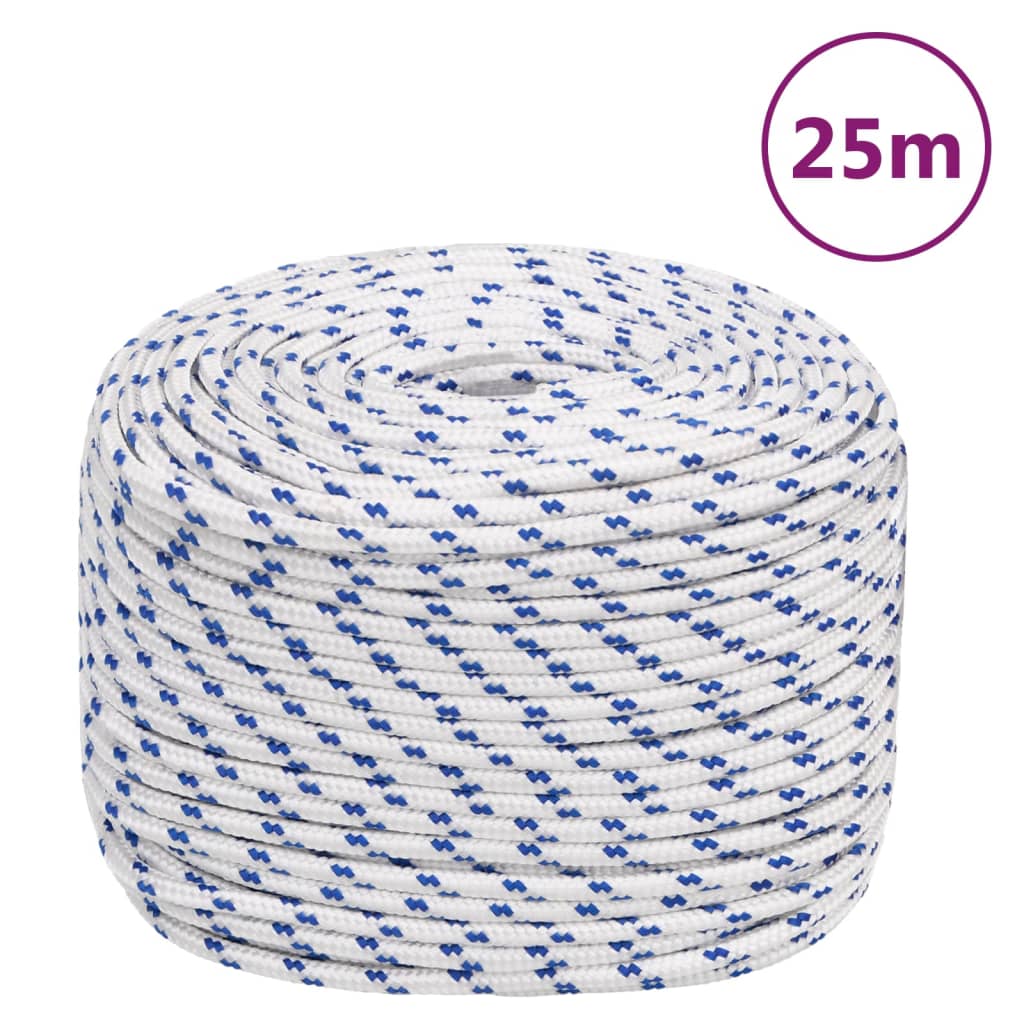 Lodní lano bílé 8 mm 25 m polypropylen 152289
