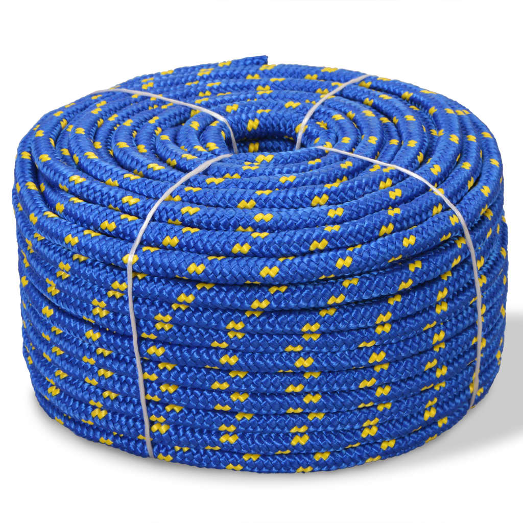 Námořní lodní lano, polypropylen, 14 mm, 50 m, modrá 91298