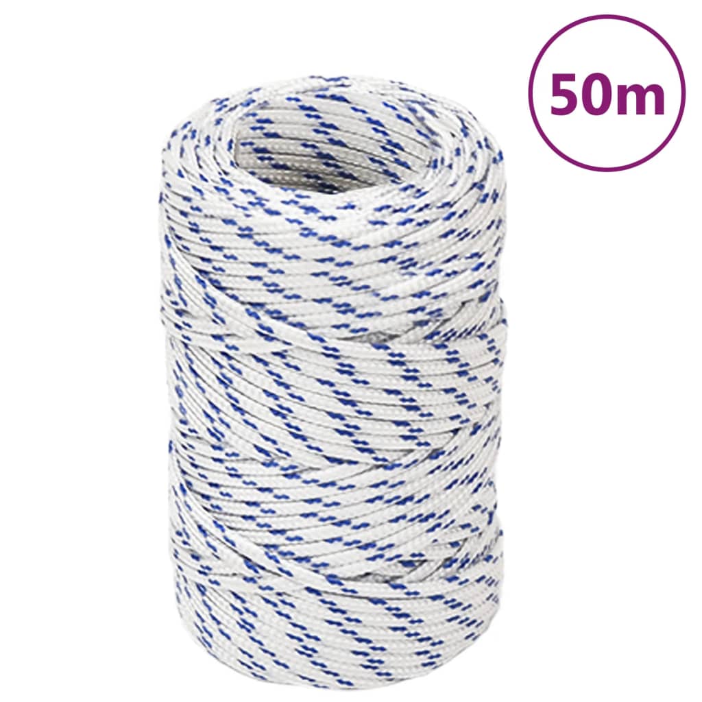 Lodní lano bílé 2 mm 50 m polypropylen 152265