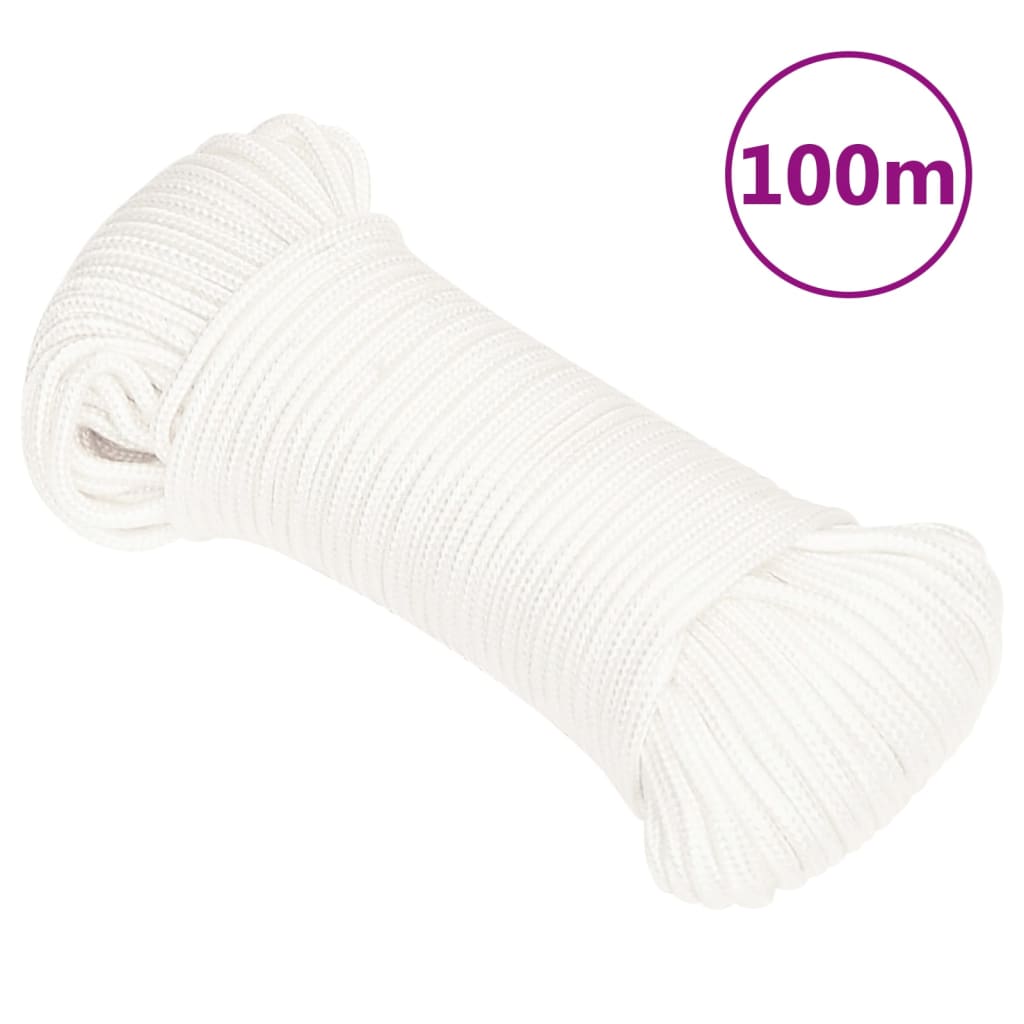 Lodní lano celobílé 3 mm 100 m polypropylen 152536