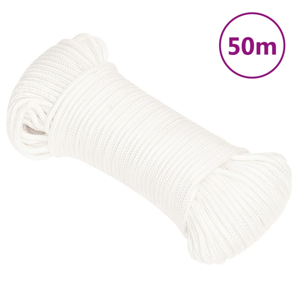 Lodní lano celobílé 4 mm 50 m polypropylen 152540