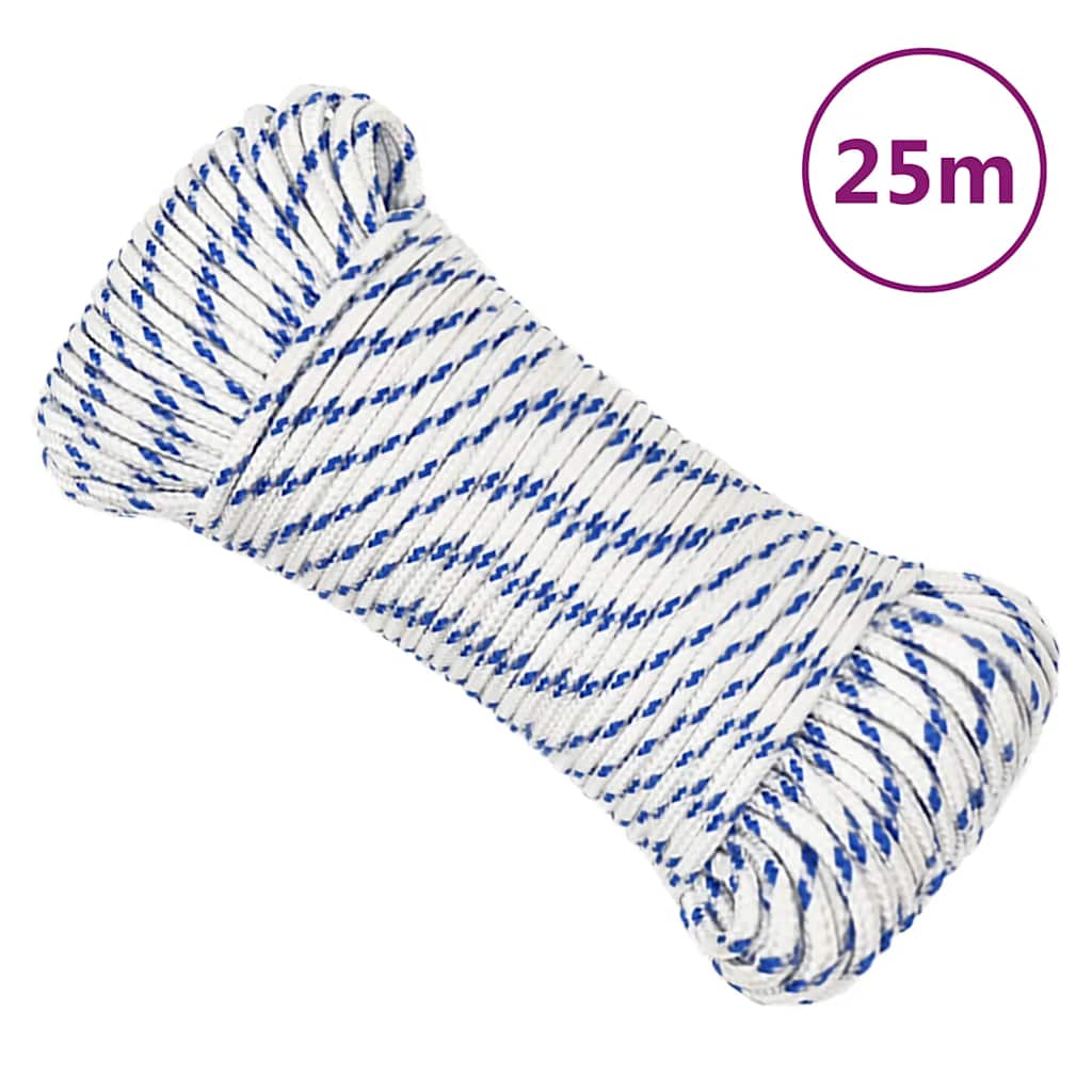Lodní lano bílé 4 mm 25 m polypropylen 152274