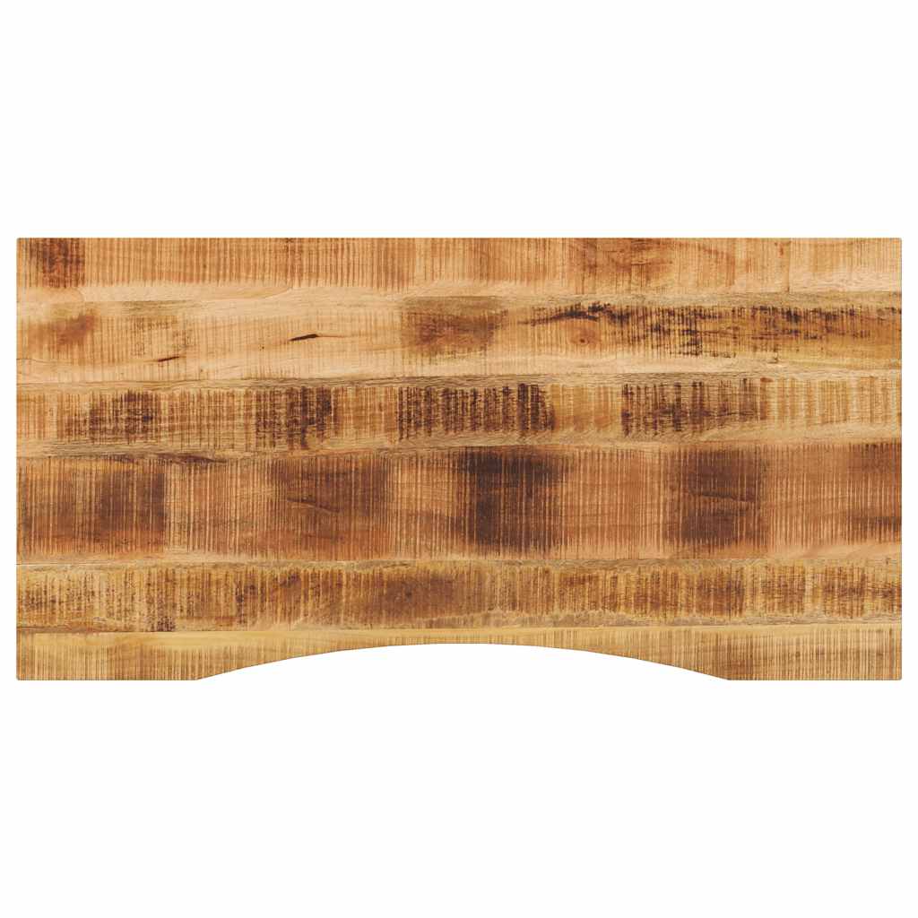 Stolní deska s výřezem 120x50x2,5 cm masivní hrubý mangovník 370181