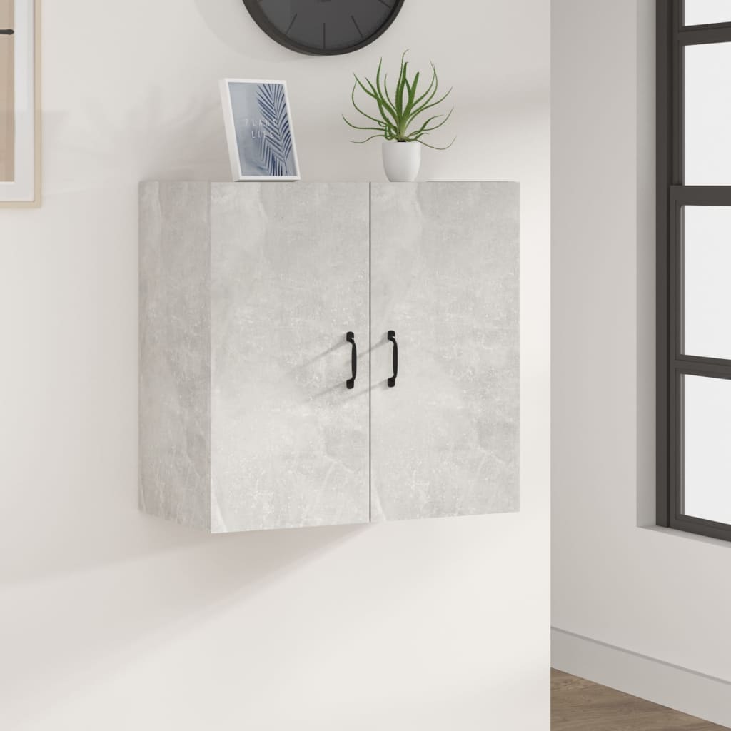 Nástěnná skříňka betonově šedá 60 x 31 x 60 cm kompozitní dřevo 812901