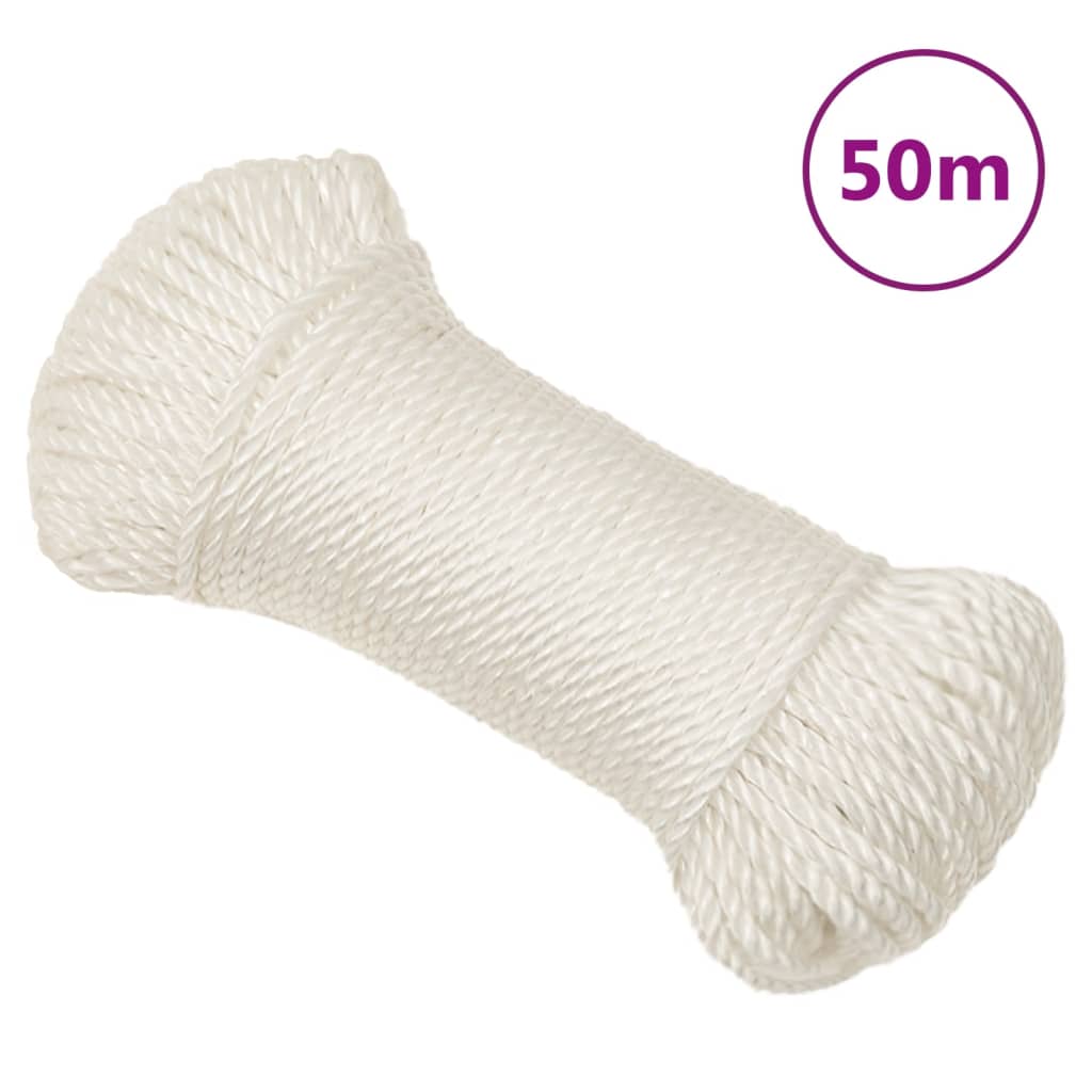 Pracovní lano bílá 3 mm 50 m polypropylen 153036