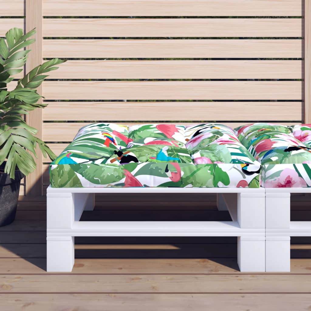 Poduška na palety vícebarevná 80 x 80 x 12 cm textil 360508