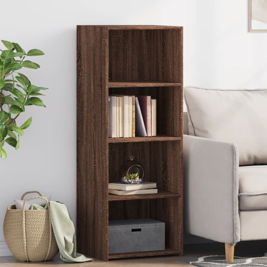 Skříň highboard hnědý dub 45 x 41 x 124 cm kompozitní dřevo 846396