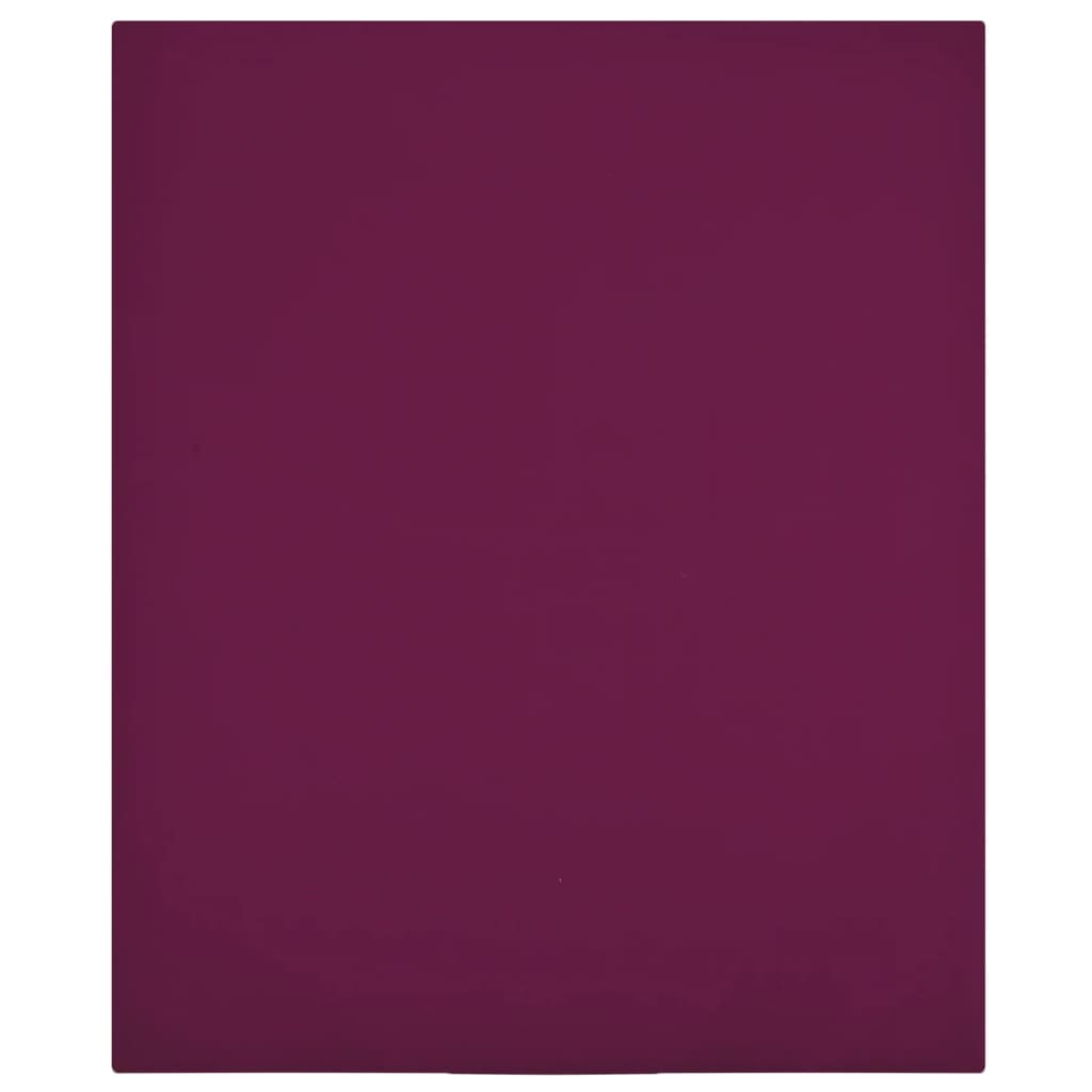 Jersey prostěradla 2 ks bordó 100x200 cm bavlna 136253