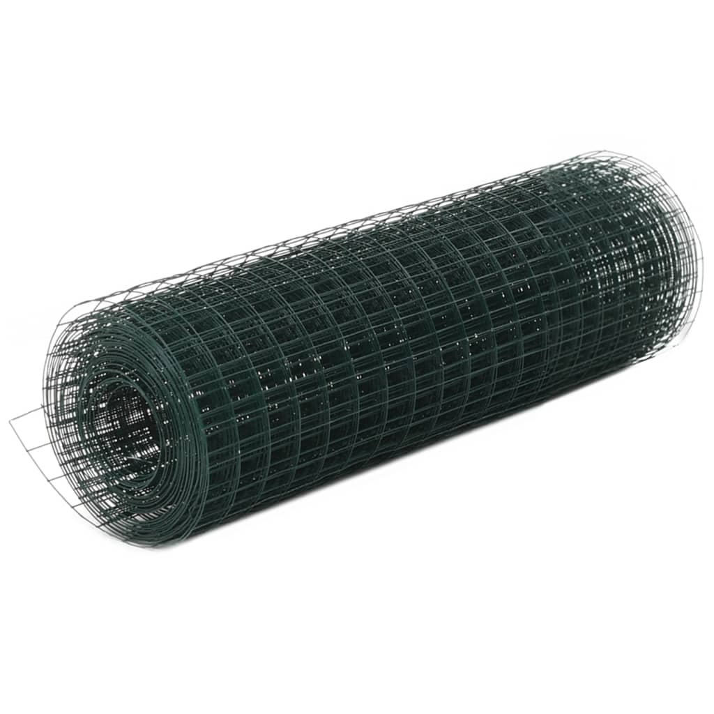 Pletivo ke kurníku ocel PVC vrstva 10 x 0,5 m zelené 143623