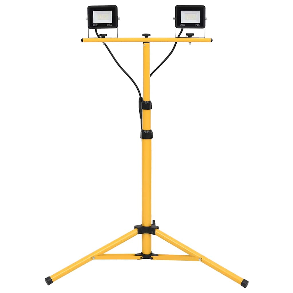 LED reflektor se stojanem 2 x 20 W studené bílé světlo 149659