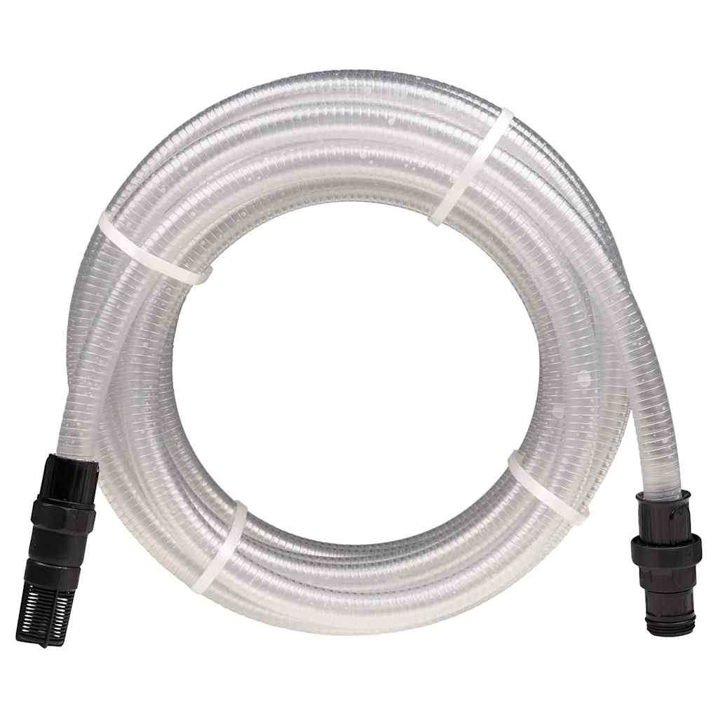 Sací hadice s PVC konektory průhledná 1" 10 m PVC 151075