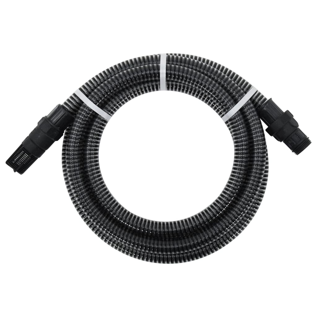 Sací hadice s PVC konektory černá 1" 7 m PVC 151077