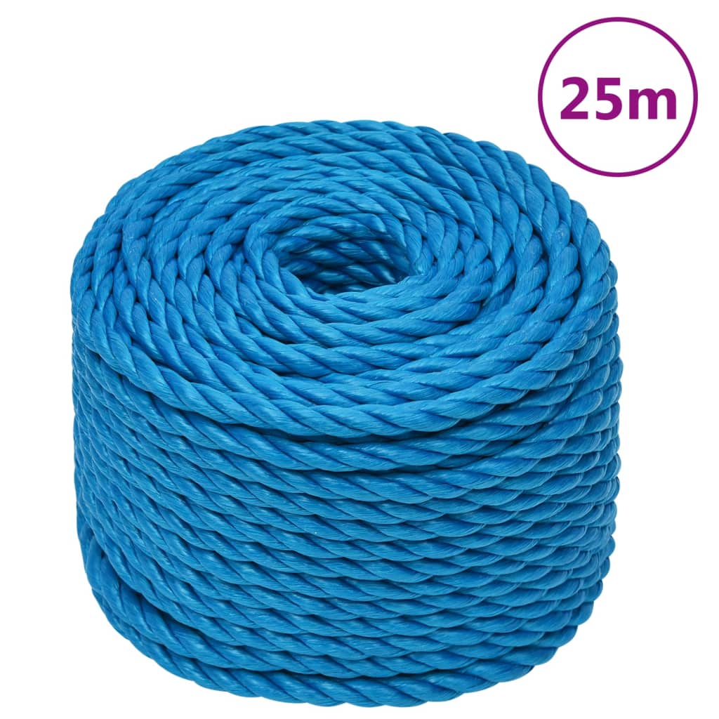 Pracovní lano modré 12 mm 25 m polypropylen 152977